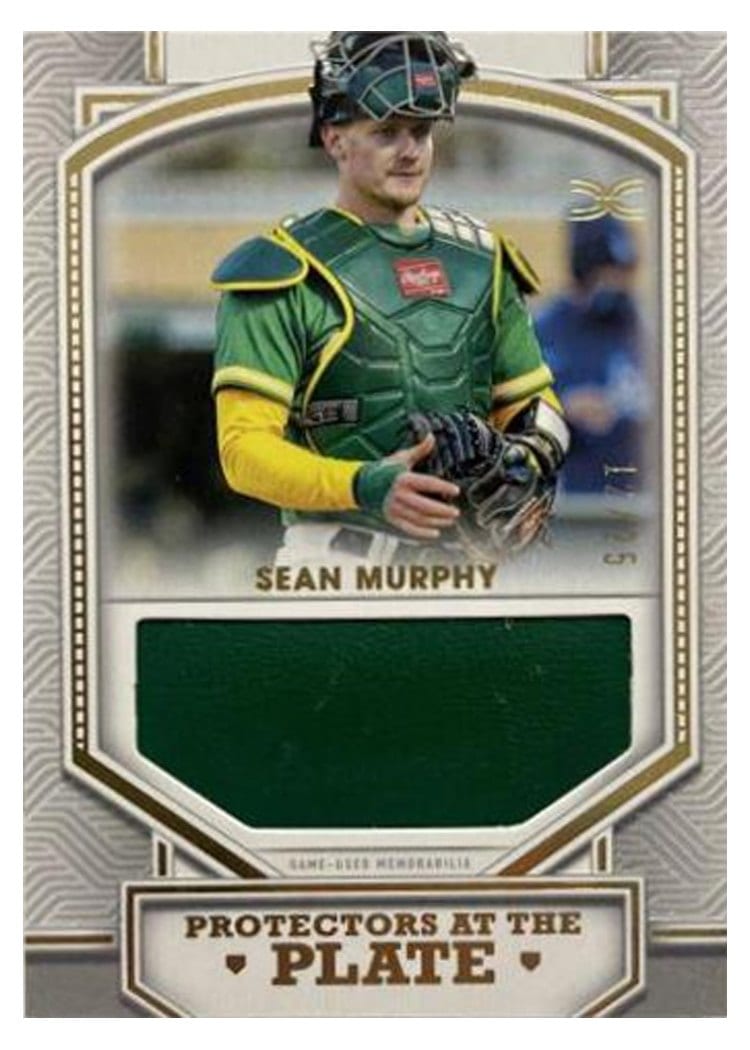 2022 Topps Definitive Collection Protectors at the Plate Relics Sean Murphy #PPR-SMU card