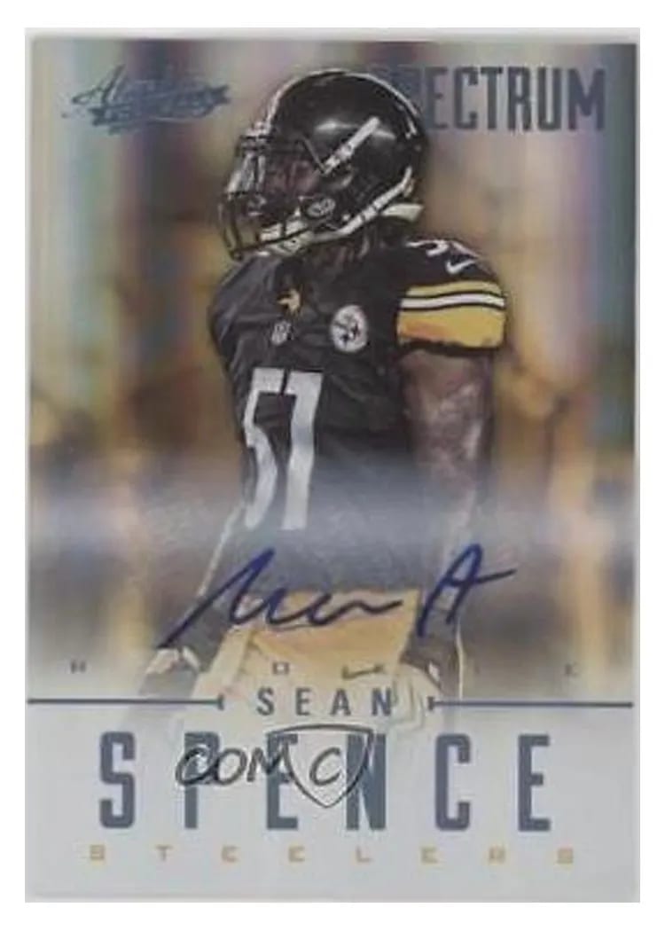 2012 Panini Absolute Sean Spence Spectrum Platinum Autograph #183