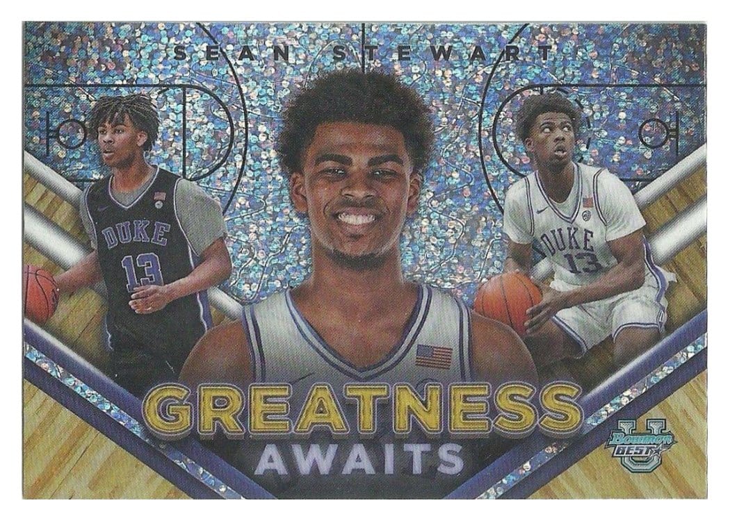 2023-24 Bowman University Best Greatness Awaits Sean Stewart #GA-19 card