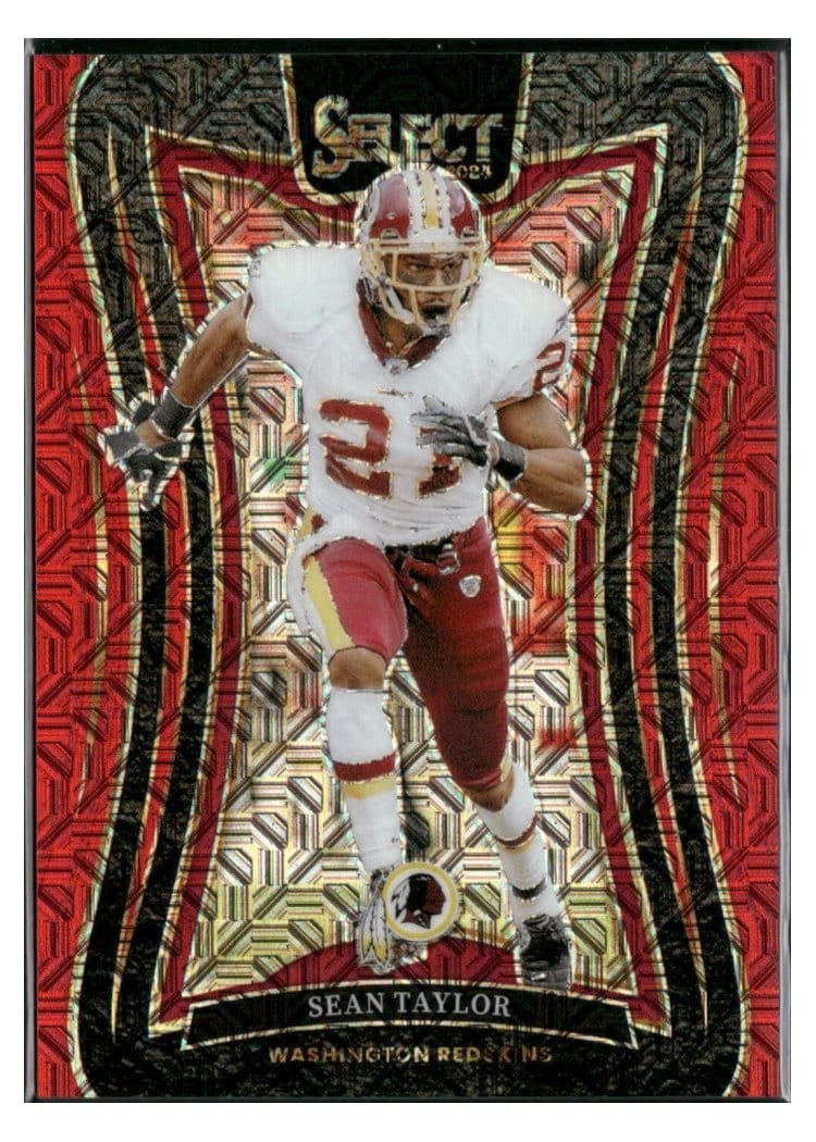 2024 Panini Select Base Set Sean Taylor Red Prizm #358 card