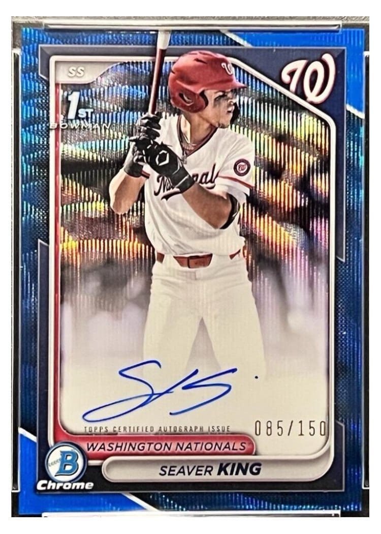 2024 Bowman Draft Chrome Prospect Autographs Seaver King #CPA-SK card
