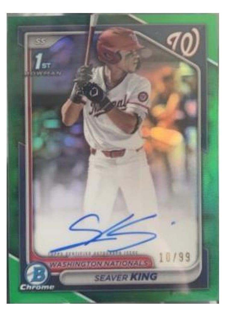 2024 Bowman Draft Chrome Prospect Autographs Seaver King #CPA-SK card