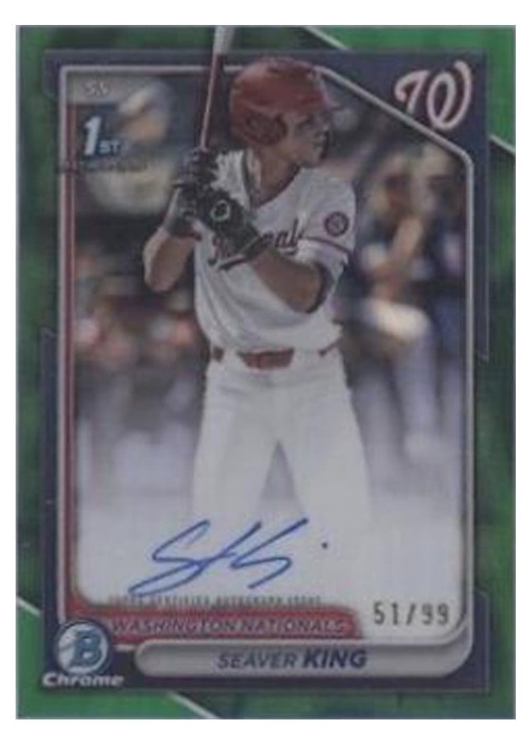 2024 Bowman Draft Chrome Prospect Autographs Seaver King #CPA-SK card
