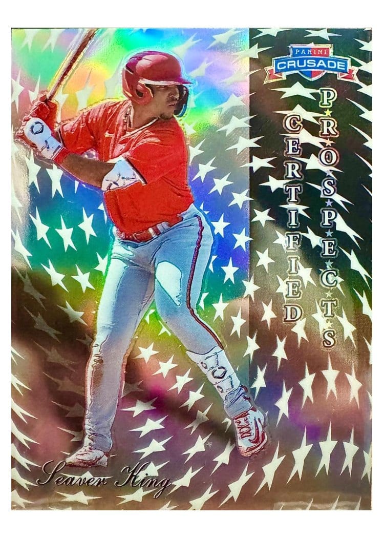2025 Panini Crusade Certified Prospects Seaver King #19 card