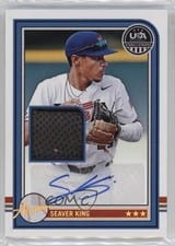 2025 Panini Stars & Stripes USA Baseball Alumni Signature Materials Batting Gloves Seaver King #USA-SK card