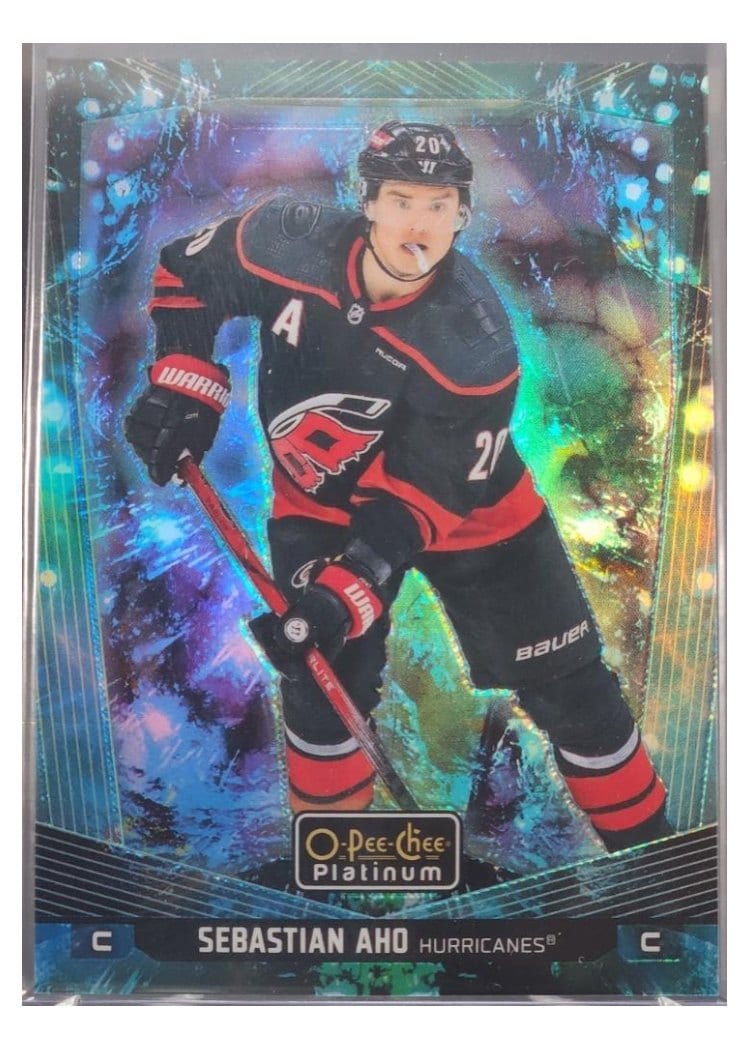 2024-25 O-Pee-Chee Platinum Base Set Sebastian Aho #8 card