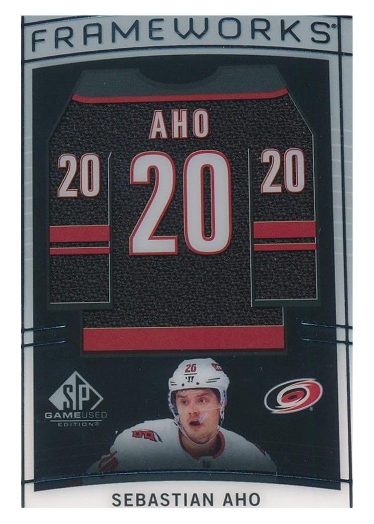 2024-25 SP Game Used Frameworks Sebastian Aho #F-SA card