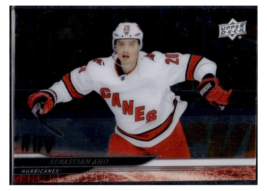 2024-25 Upper Deck Base Set Sebastian Aho Clear Cut #272 card