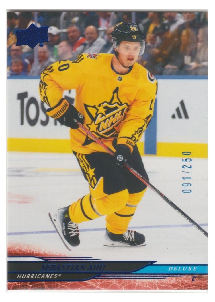 2024-25 Upper Deck Base Set Sebastian Aho Deluxe #680 card
