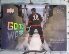 2024-25 Upper Deck Ice Go to Work Sebastian Aho #GTW-3