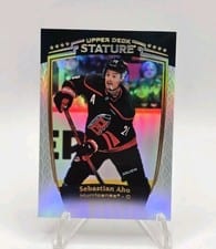 2024-25 Upper Deck Stature Base Set Sebastian Aho #22 card