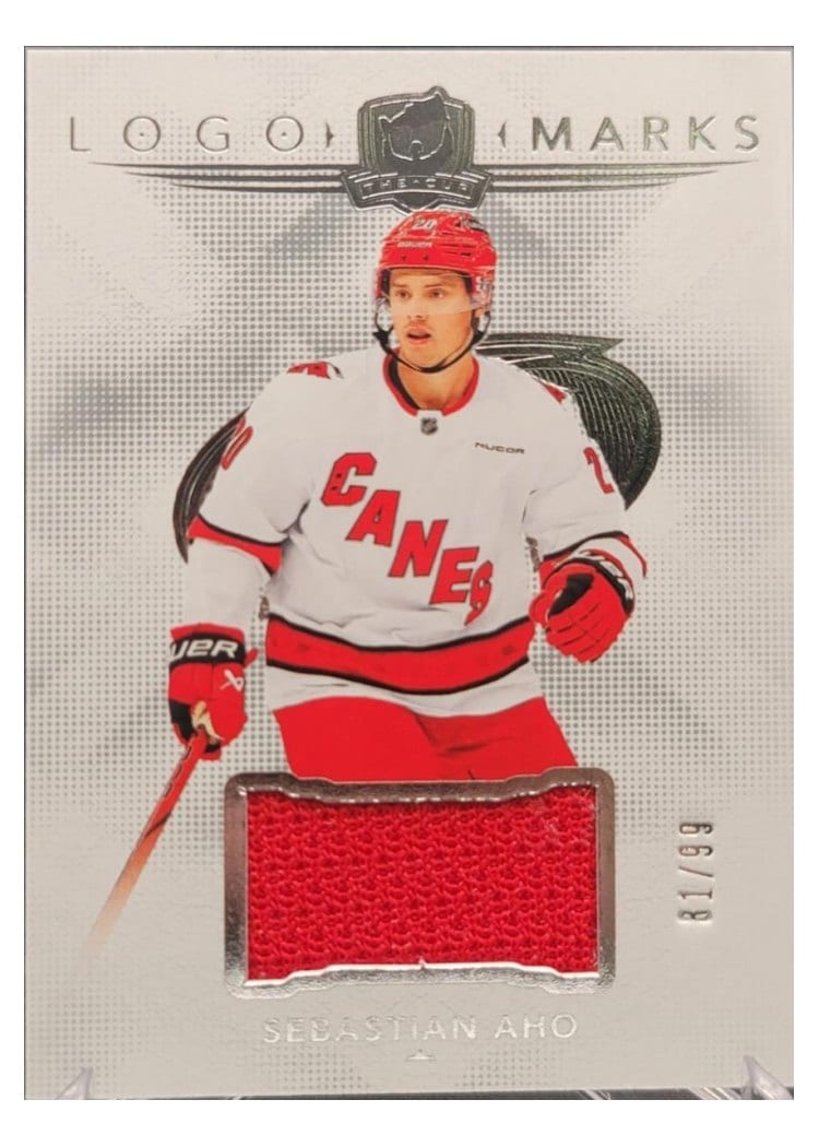 2024-25 Upper Deck The Cup Logomarks Sebastian Aho #LM-SA card