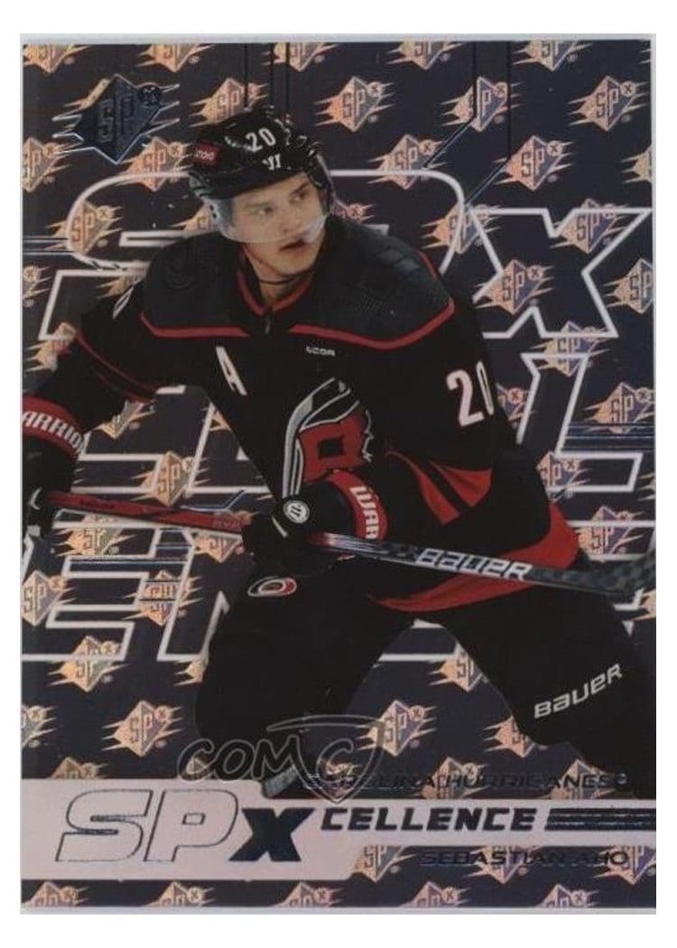 2025-26 SPx 2024 Update - SPxCellence Autos Parallel Sebastian Aho #XC-SA card