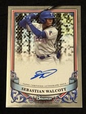 2024 Bowman Sterling Prospect Autographs Sebastian Walcott #PA-SW card