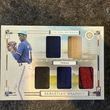 2024 Panini Boys of Summer Five Tool Player Materials Sebastian Walcott #FT-SW card
