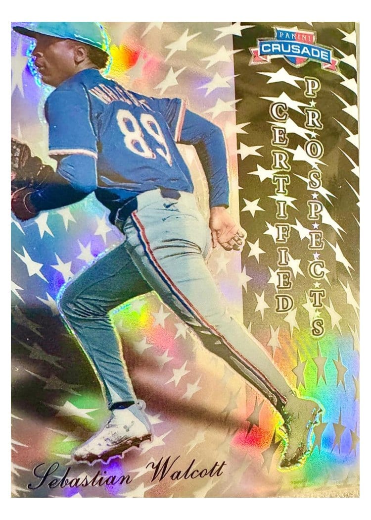 2025 Panini Crusade Certified Prospects Sebastian Walcott #7 card