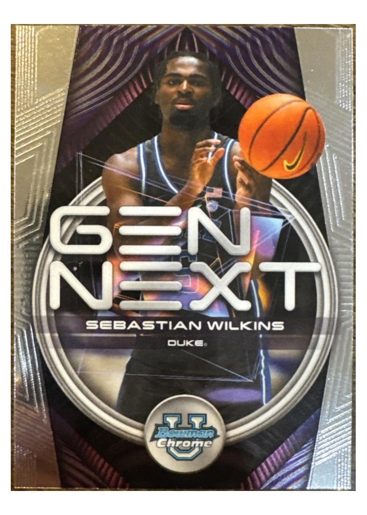 2025-26 Bowman Gen Next Sebastian Wilkins #GN-13 card