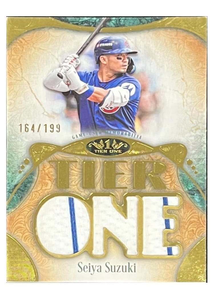 2026 Topps Tier One Tier One Relics Die-Cut Seiya Suzuki #T1RD-SS card