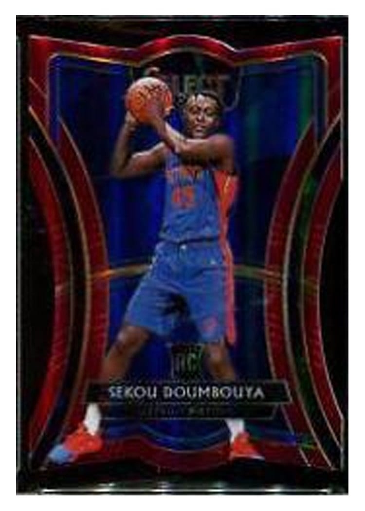 2019-20 Panini Select Base Set Sekou Doumbouya Die Cut Maroon Prizm #109 card