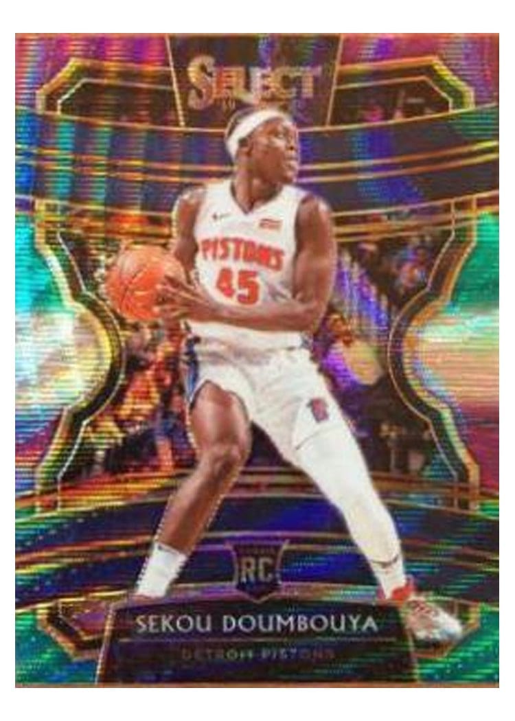 2019-20 Panini Select Base Set Sekou Doumbouya Tri Color Prizm #71 card