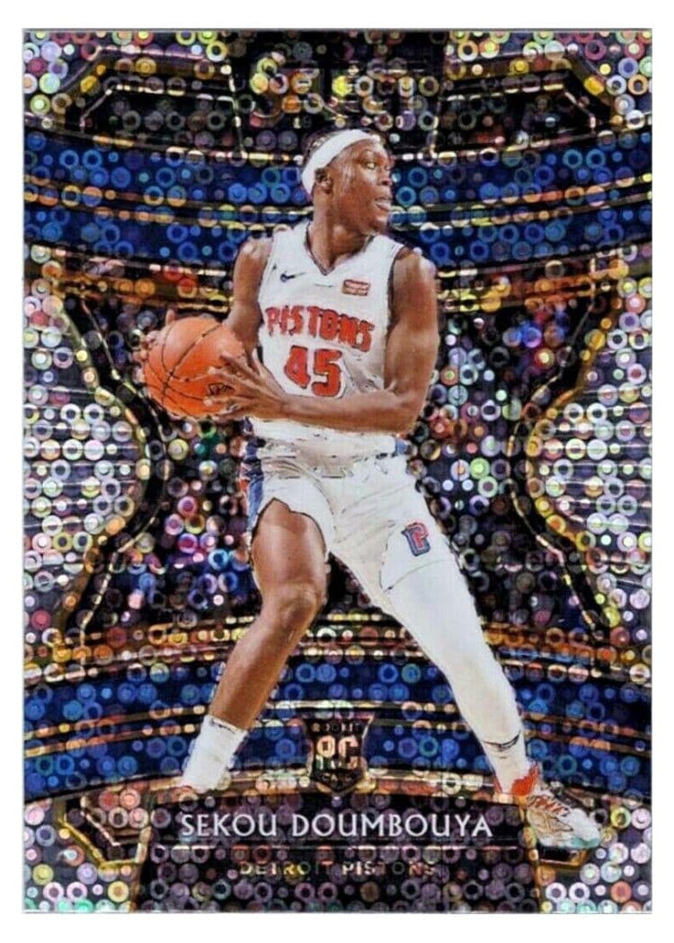 2019-20 Panini Select Base Set Sekou Doumbouya Disco Prizm #71 card