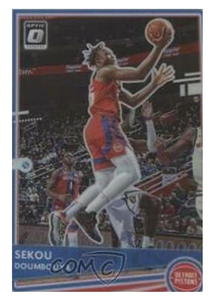 2020-21 Donruss Optic Base Set Sekou Doumbouya Holo #19 card