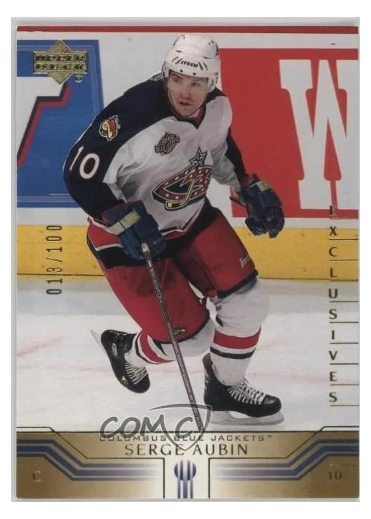 2001 Upper Deck Serge Aubin #52 card
