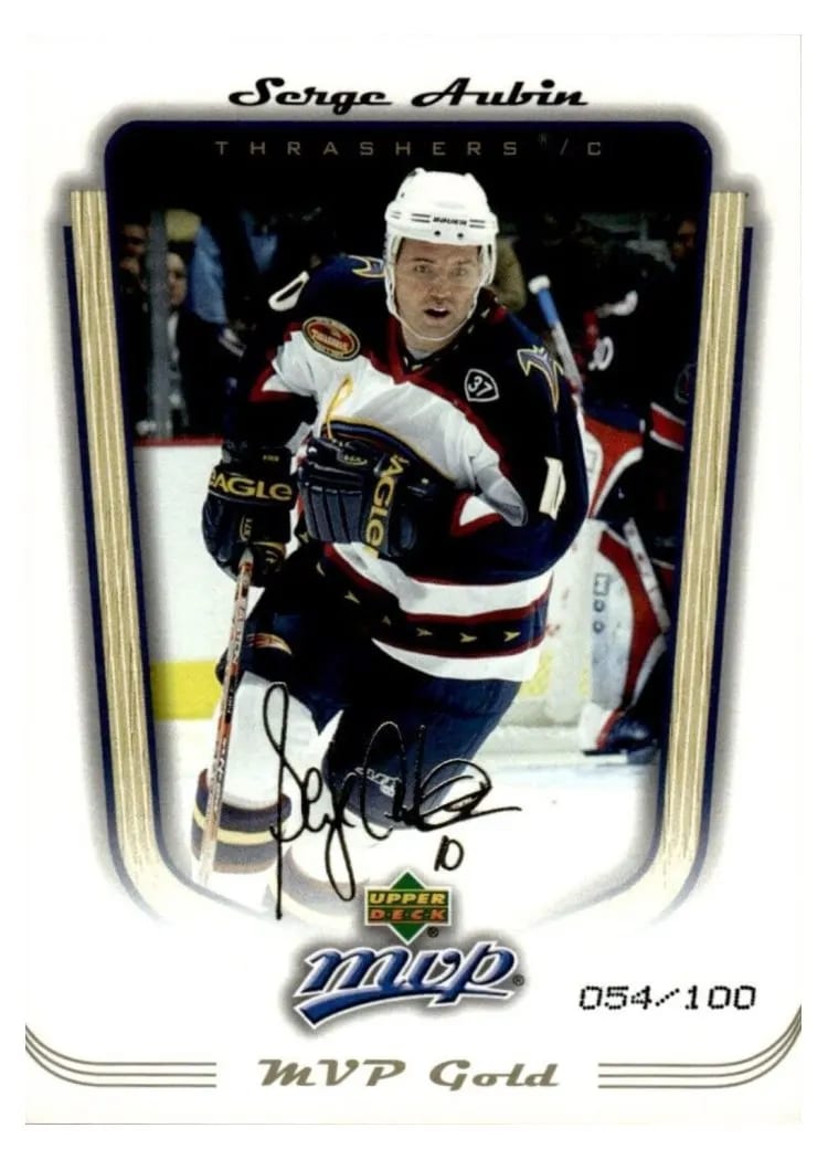 2005 Upper Deck MVP Serge Aubin #18 card