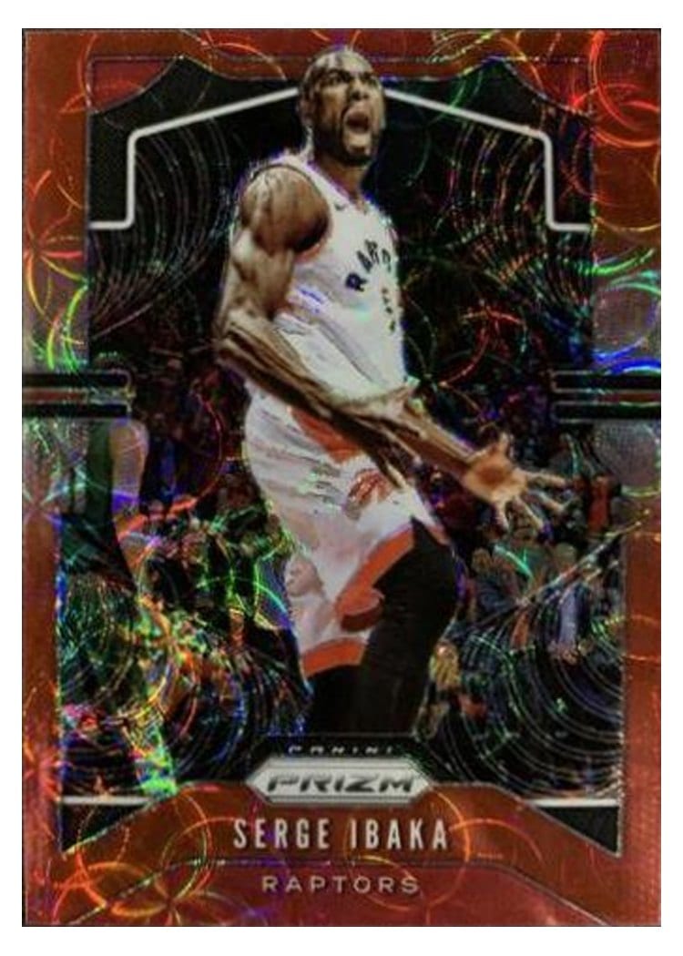 2019-20 Panini Prizm Base Set Serge Ibaka Red Choice Prizm #154 card