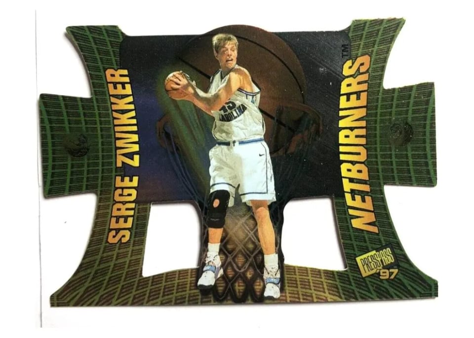 1997 Press Pass Net Burners Serge Zwikker #NB26 card