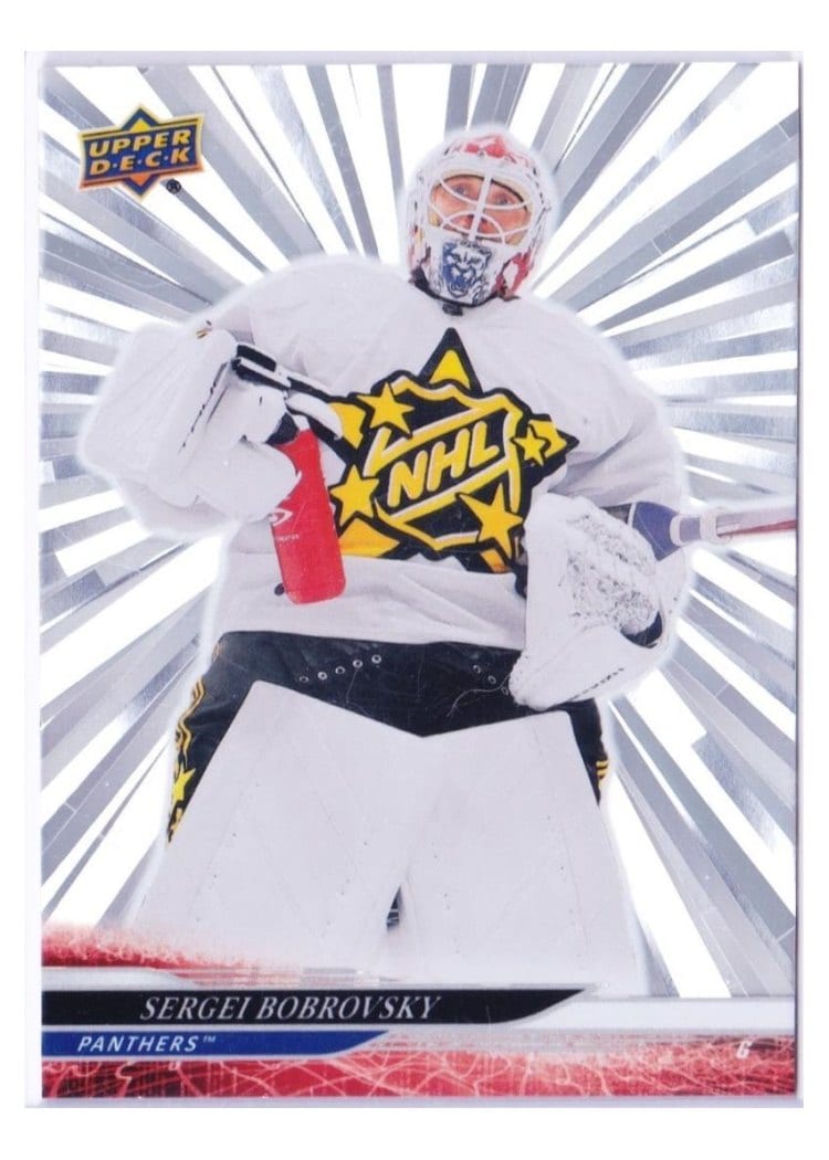 2024-25 Upper Deck Base Set Sergei Bobrovsky Outburst Silver #674 card