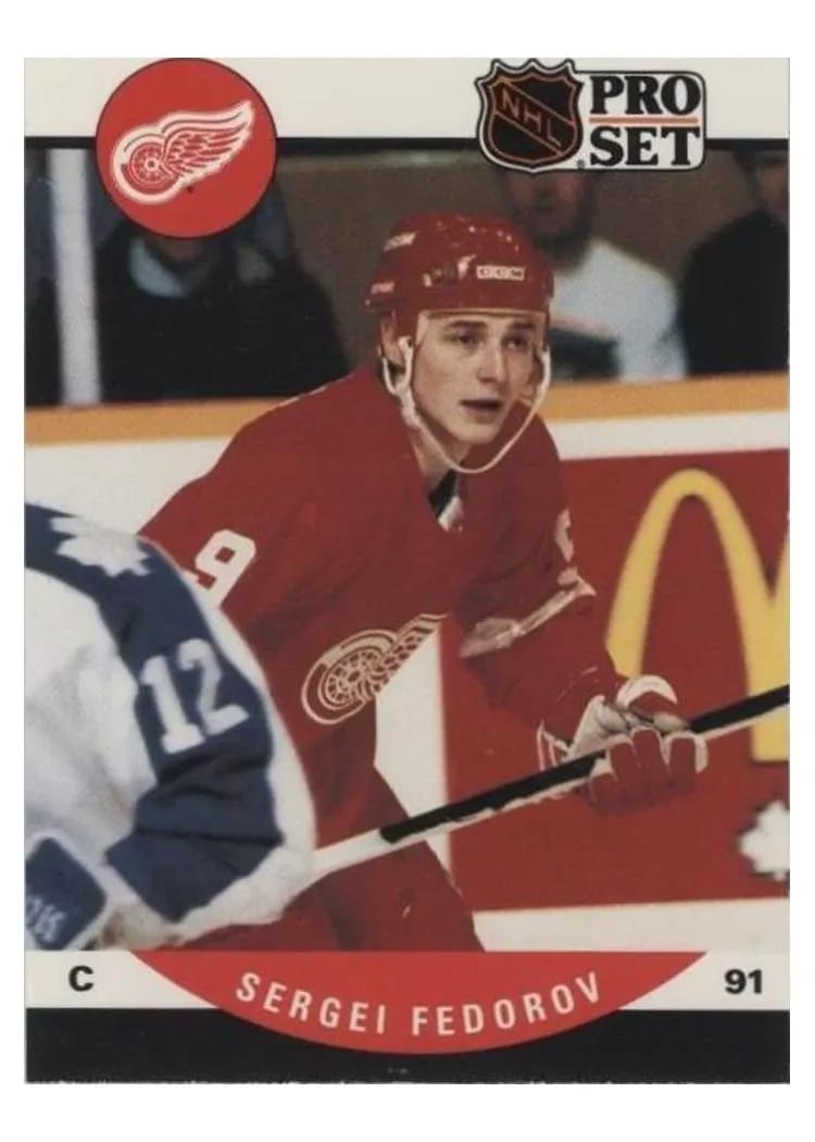 1990 Pro Set Sergei Fedorov #604 card