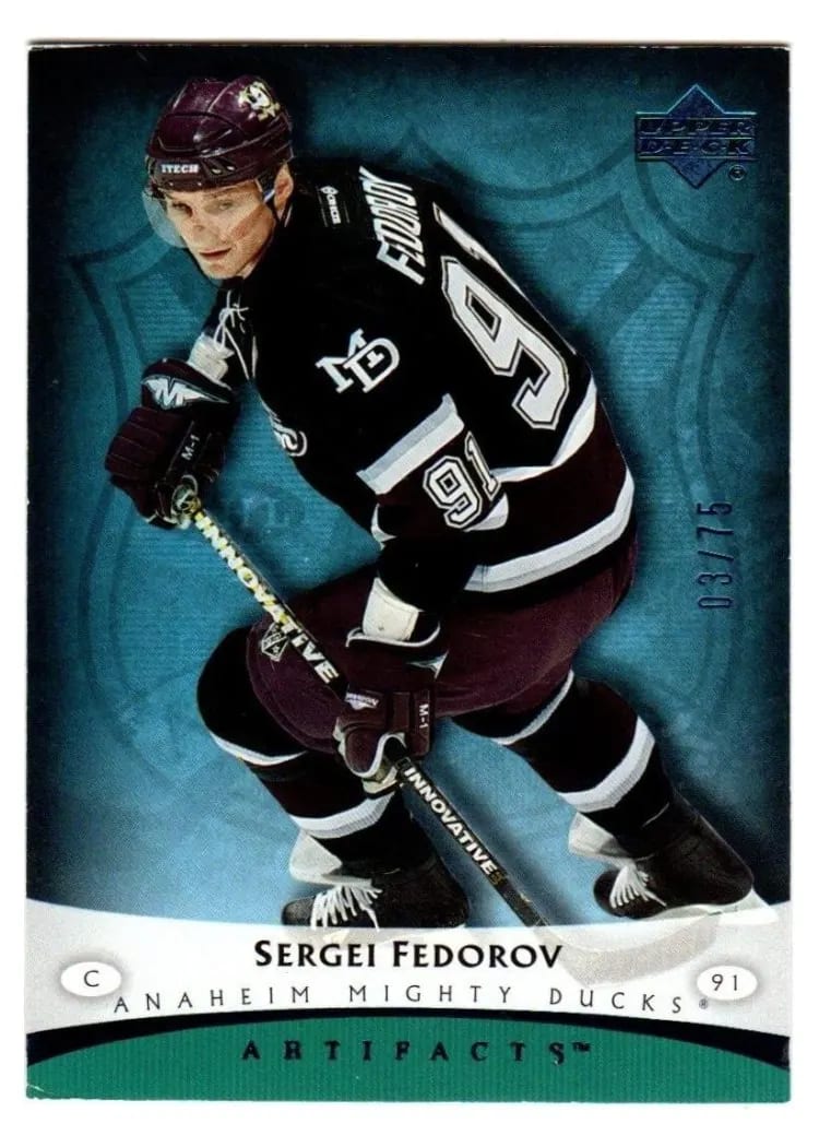 2005 Upper Deck Artifacts Sergei Fedorov #2 card