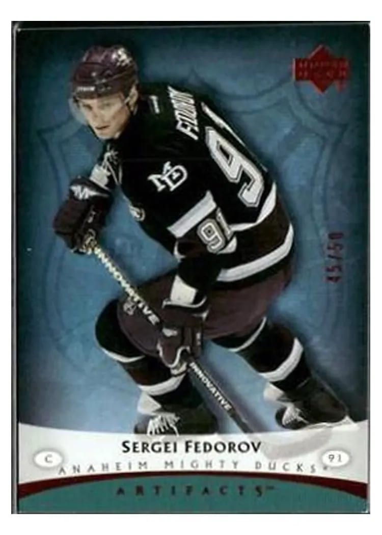 2005 Upper Deck Artifacts Sergei Fedorov #2 card
