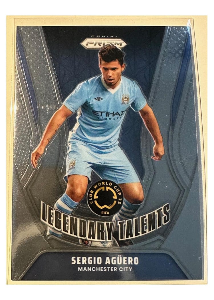 2025 Panini Prizm FIFA Club World Cup Legendary Talents Sergio Aguero #15 card