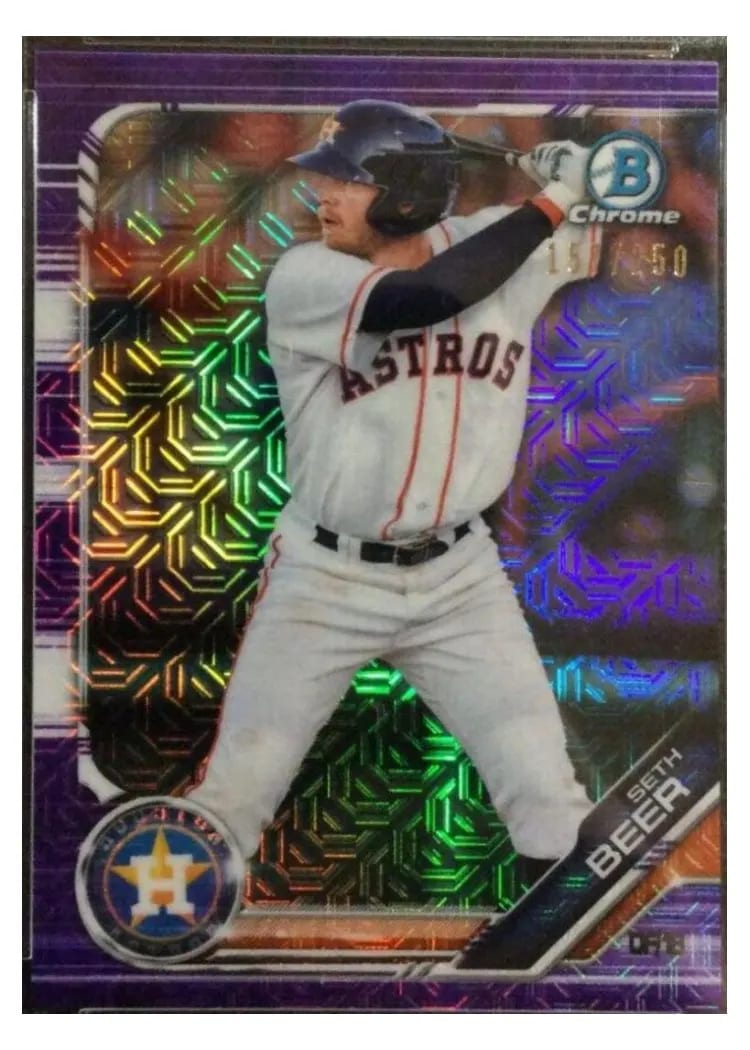 2019 Bowman Mega Box Chrome Seth Beer #14 card