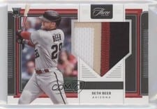 2022 Panini Three and Two Rookie Jerseys Seth Beer #RJ-SB card