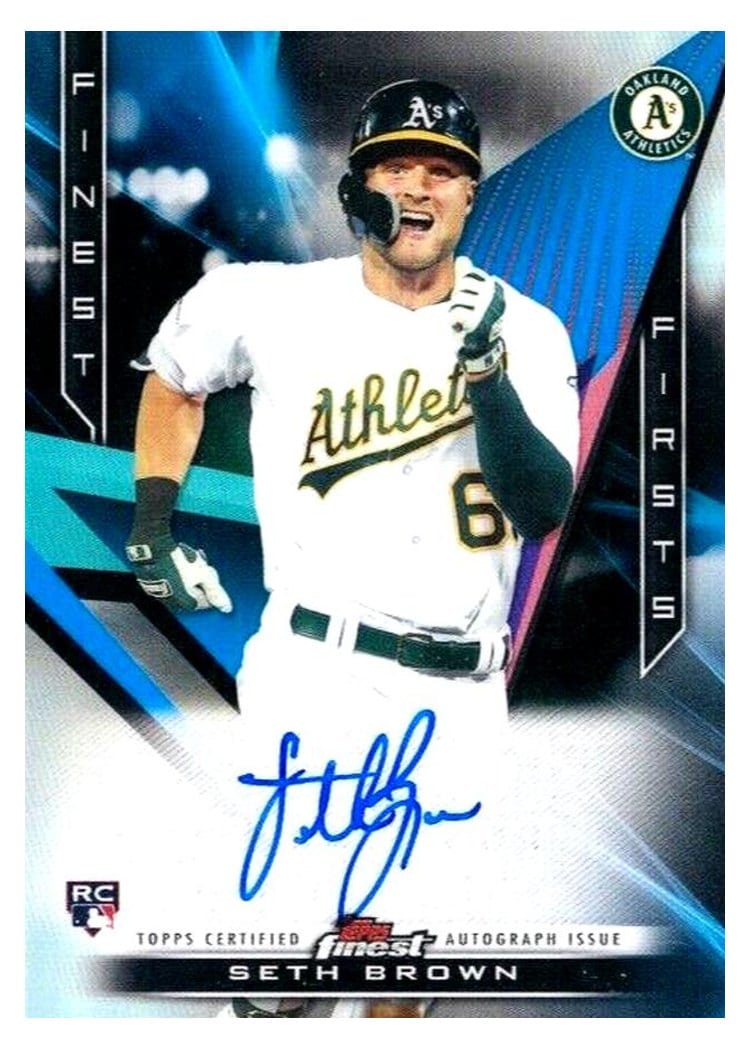 2020 Finest Firsts Autographs Seth Brown #FFA-SB card