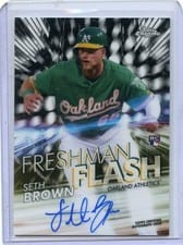 2020 Topps Chrome Freshman Flash Autograph Seth Brown #FFA-SB card