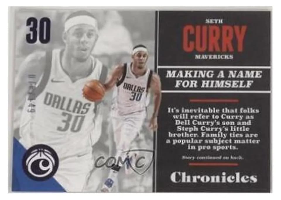 2017 Panini Chronicles Seth Curry #8 card