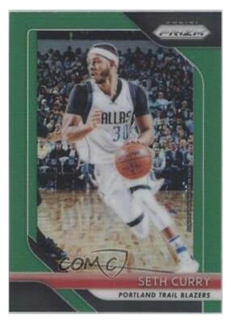 2018-19 Panini Prizm Base Set Seth Curry Green Prizm #131 card