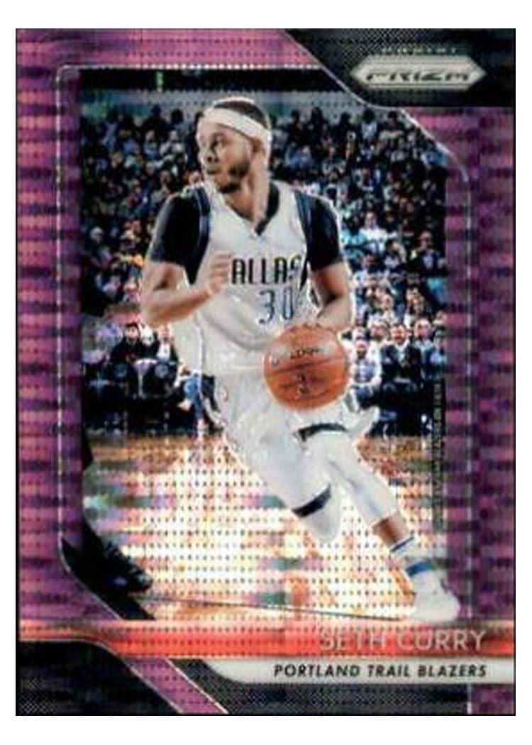 2018-19 Panini Prizm Base Set Seth Curry Purple Wave Prizm #131 card