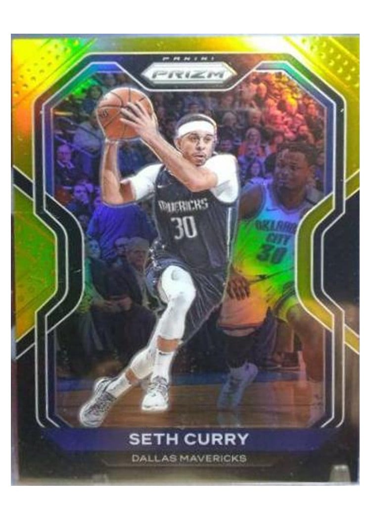 2020-21 Panini Prizm Base Set Seth Curry Black Gold Prizm #194 card