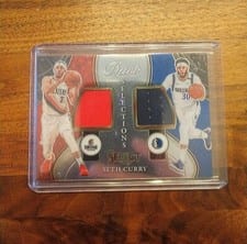 2020-21 Panini Select Duet Selections Memorabilia Seth Curry #DS-SCU card