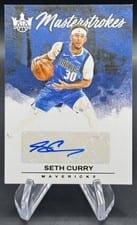 2023-24 Panini Court Kings Masterstrokes Autographs Seth Curry #MS-SET card