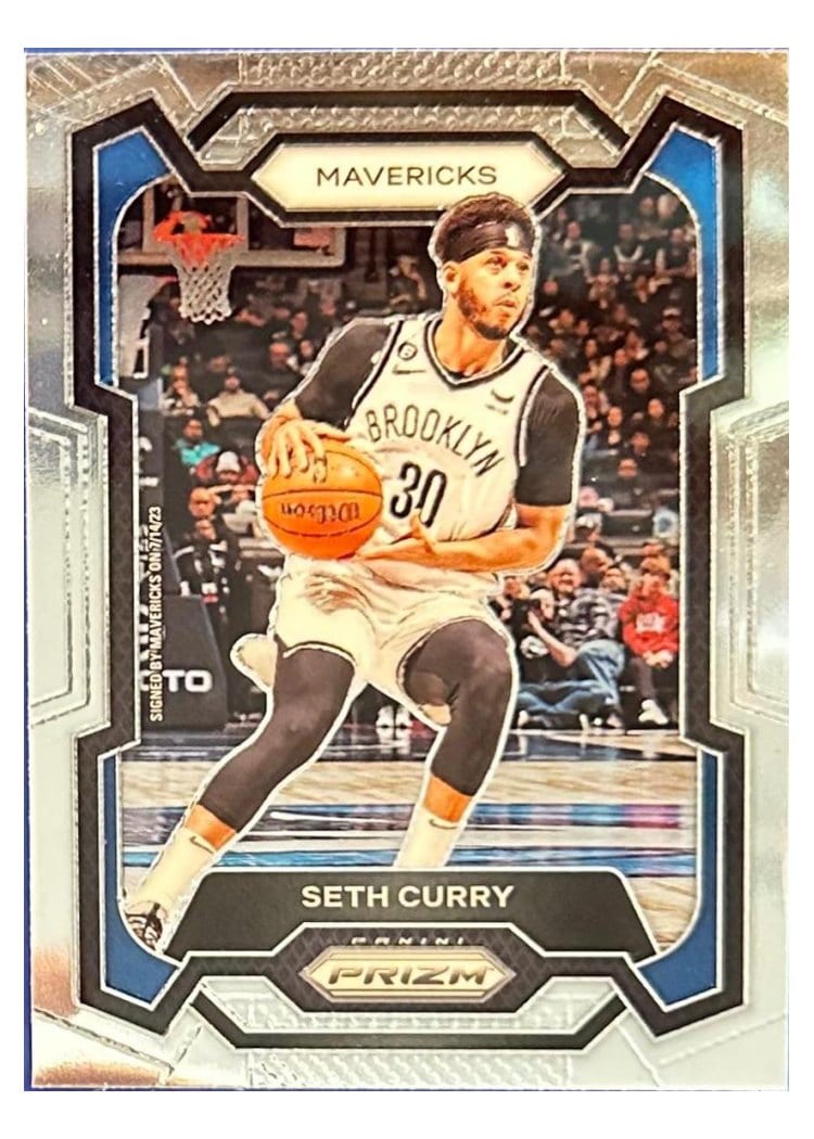 2023-24 Panini Prizm Base Set Seth Curry Orange Wave #219 card