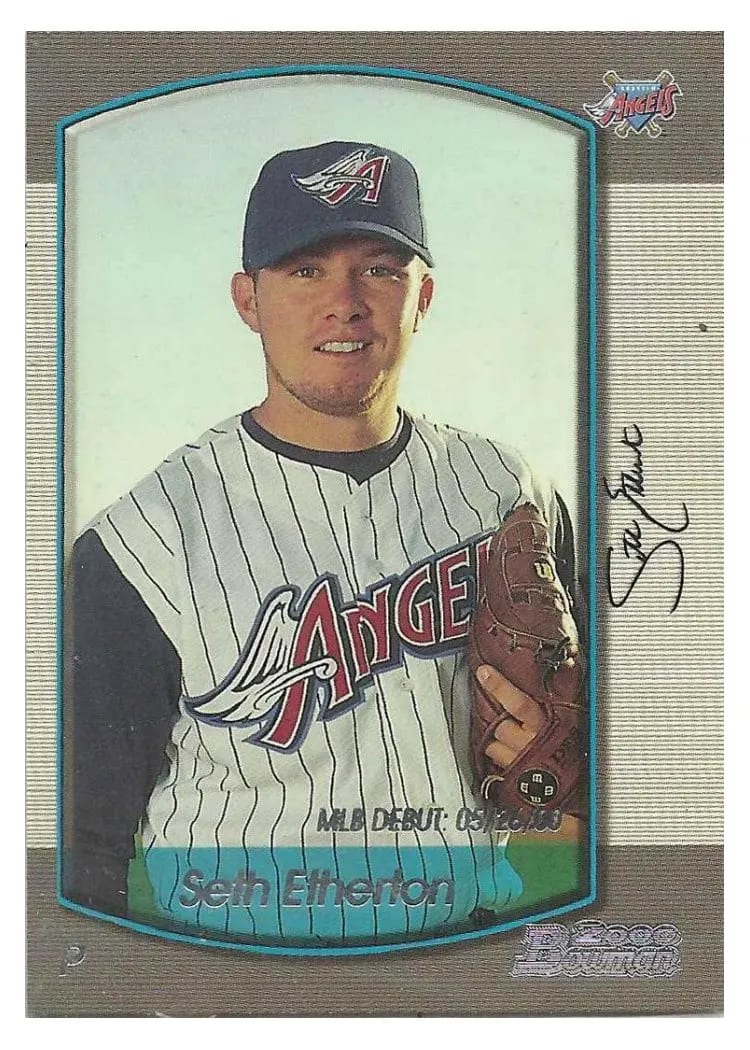 2000 Bowman Draft Picks Seth Etherton #14 card