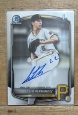 2025 Bowman Draft Chrome Prospect Autographs Seth Hernandez #CPA-SH card