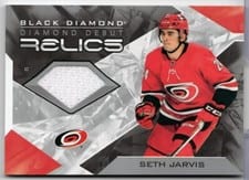 2021-22 Upper Deck Black Diamond Diamond Debut Relics Seth Jarvis #DD-SJ card