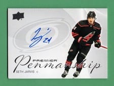 2024-25 Upper Deck Premier Premier Penmanship Seth Jarvis #PEN-SJ